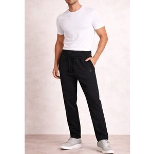 Forum Vondu Black American Harajuku Loose Double Waist Sweatpants Size L NWT